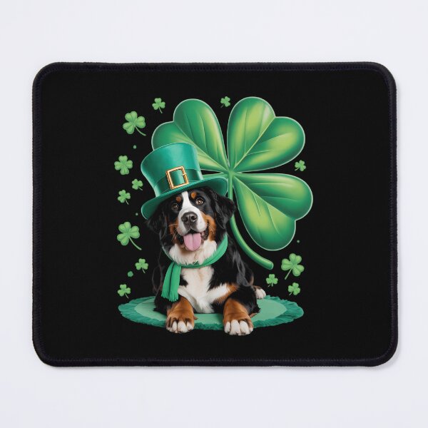 Item preview, St. Patrick's Day Bernese Mountain Dog Lovers Shamrock designed and sold by ValerieRodrigue.