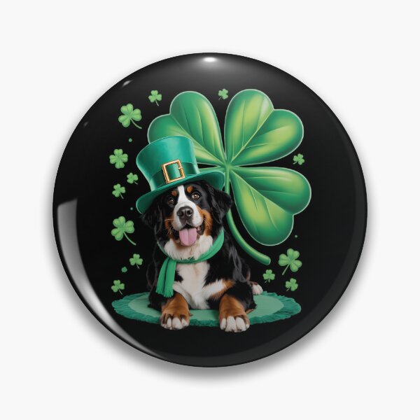 Item preview, St. Patrick's Day Bernese Mountain Dog Lovers Shamrock designed and sold by ValerieRodrigue.