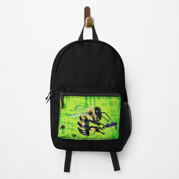Item preview, Street art honeybee – lavender & green / Swiss Artwork Photography designed and sold by Raphael Wolf.
