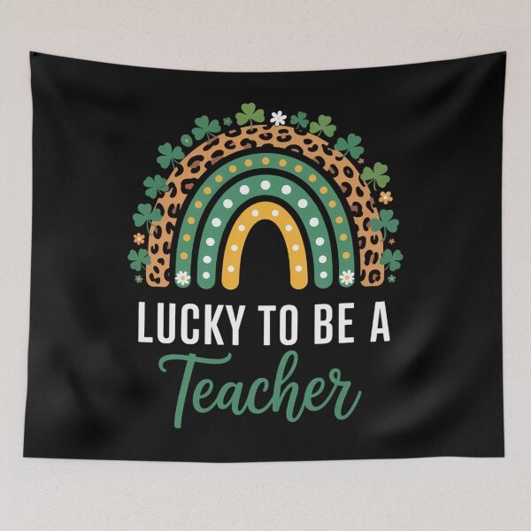 Item preview, Lucky To Be A Teacher Rainbow Teacher St Patricks Day designed and sold by ValerieRodrigue.
