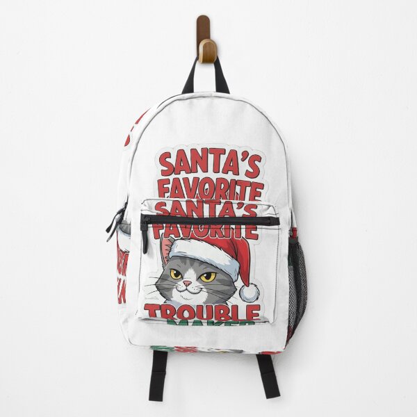 Item preview, Santa’s Favorite Trouble Maker Cat – Funny Christmas Cat Sticker designed and sold by Mido-artister.