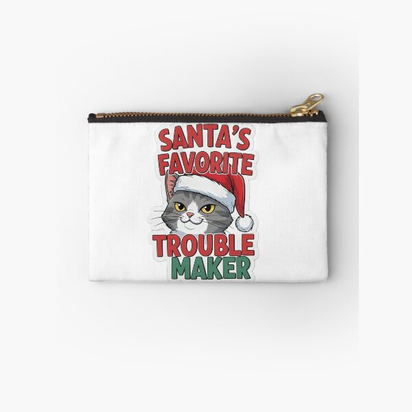 Item preview, Santa’s Favorite Trouble Maker Cat – Funny Christmas Cat Sticker designed and sold by Mido-artister.