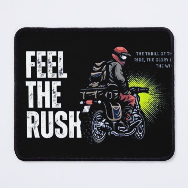 Item preview, FEEL THE RUSH Motorcycle Rider Adventure Graphic Tee - The Thrill of the Ride designed and sold by GenZFashion000.