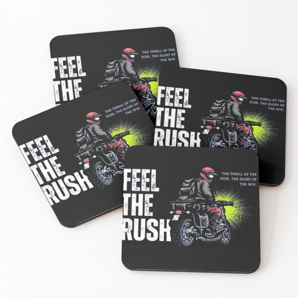 Item preview, FEEL THE RUSH Motorcycle Rider Adventure Graphic Tee - The Thrill of the Ride designed and sold by GenZFashion000.