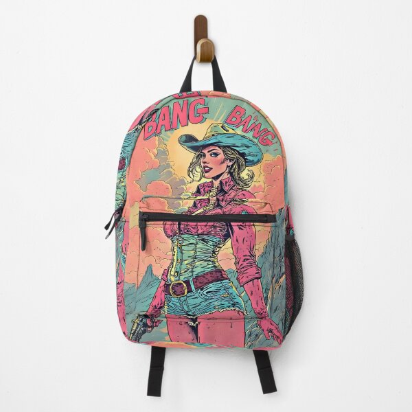 Item preview, Retro Comic Cowgirl – Desert Sheriff Pop Art Western designed and sold by Neer arts.