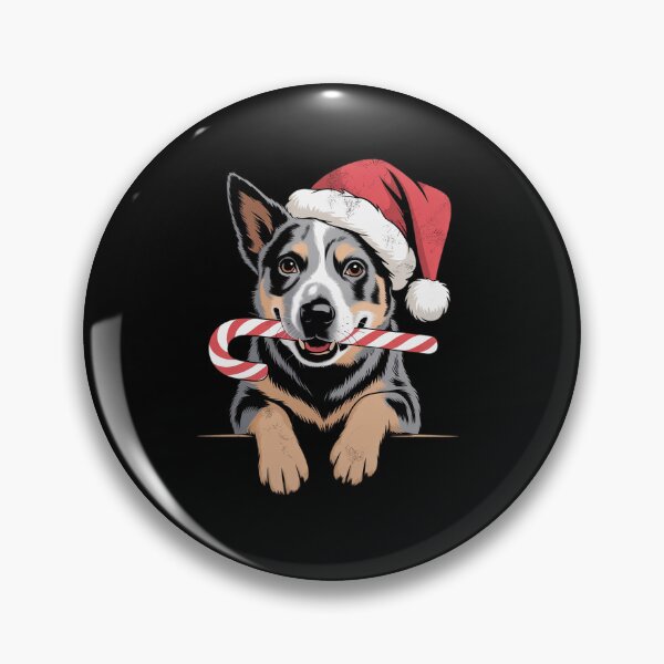 Item preview, Santa Hat Red Blue Heeler Australian Cattle Dog Christmas designed and sold by VasilisLamArt.