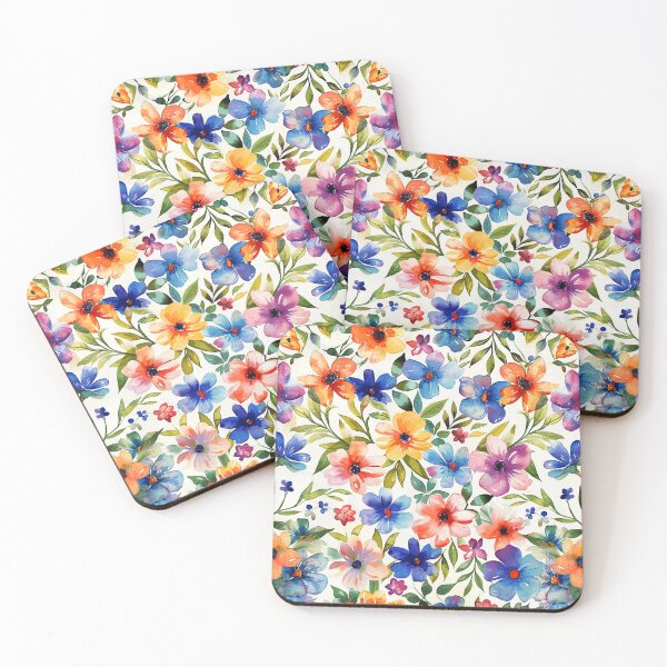 Item preview, Watercolor-Style Spring Flowers Colorful Art Designs designed and sold by DEC02.