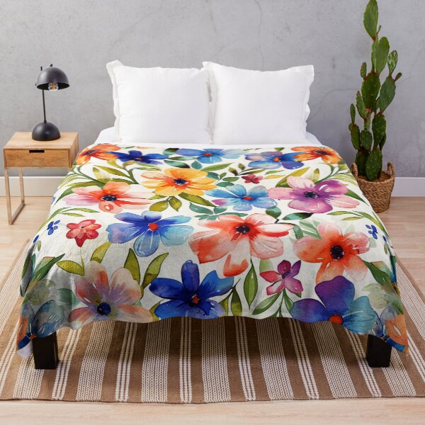Artikelvorschau, Bunte Kunstdesigns mit Frühlingsblumen im Aquarellstil entworfen und verkauft von DEC02.