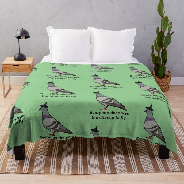 Item preview, Wicked Everyone Deserves the Chance to Fly Pigeon designed and sold by fujimocha.
