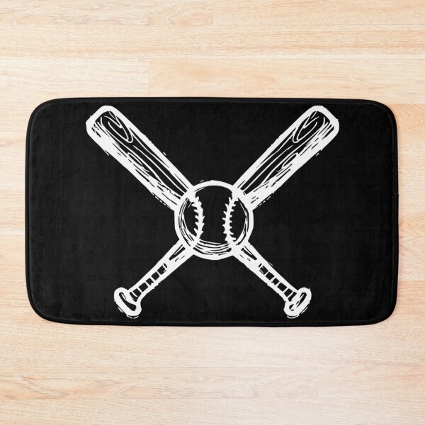 Item preview, Crossed Baseball Bats and Ball Graphic - Black and White Hand-Drawn Sports Logo - Grunge Style Baseball Tee designed and sold by EpicSportsArt.