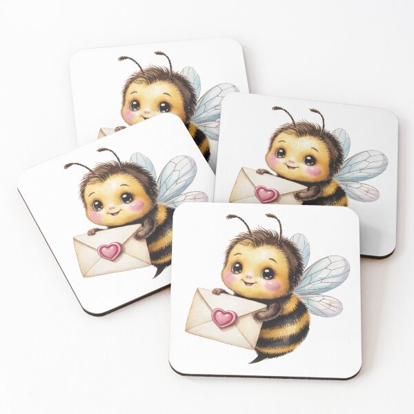 Item preview, Adorable Bee with Heart Envelope designed and sold by jkrphoto.