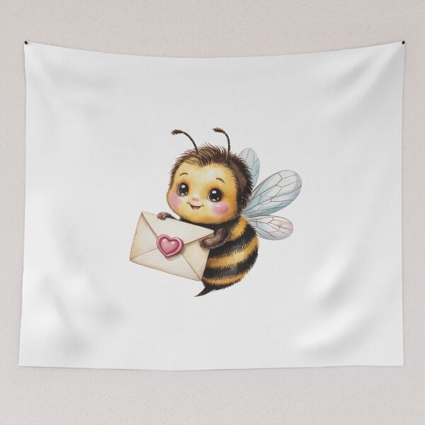 Item preview, Adorable Bee with Heart Envelope designed and sold by jkrphoto.