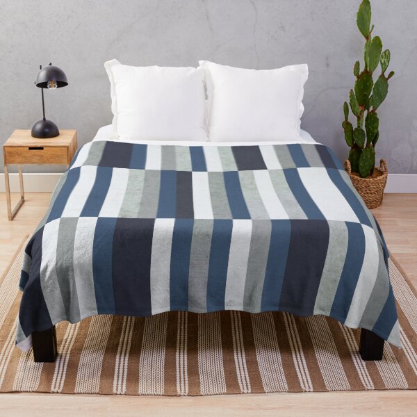 Item preview, Ocean Geometry - Modern Nautical Stripes in Blau Navy Gray designed and sold by Petra Lang.