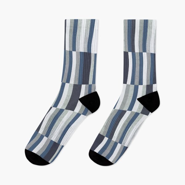 Item preview, Ocean Geometry - Modern Nautical Stripes in Blau Navy Gray designed and sold by Petra Lang.