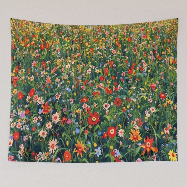 Item preview, Colorful meadow flowers designed and sold by PierreAlbijanic.