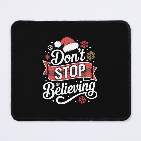 Item preview, Santa Claus Don't Stop Believing Christmas Letter Print designed and sold by khorbiasieno.