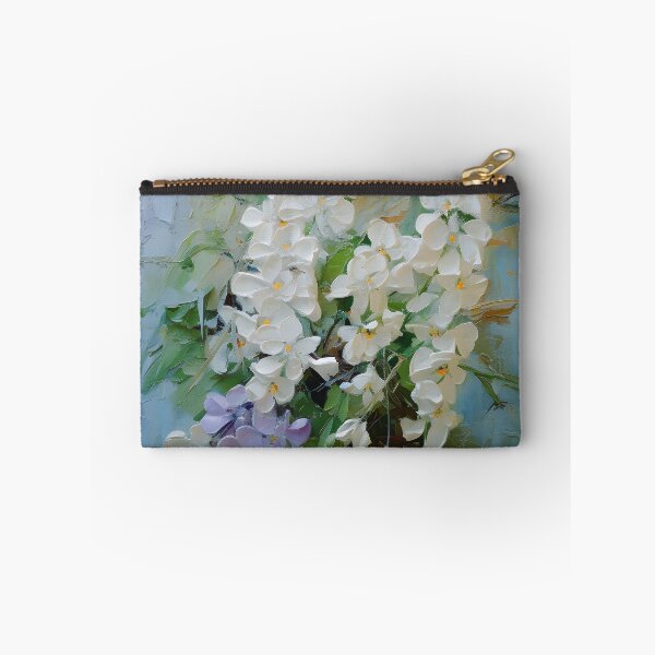 Item preview, Lilac Hues And White Floral Impasto-Style Art designed and sold by DEC02.