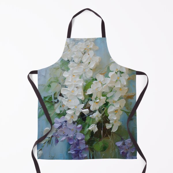 Item preview, Lilac Hues And White Floral Impasto-Style Art designed and sold by DEC02.