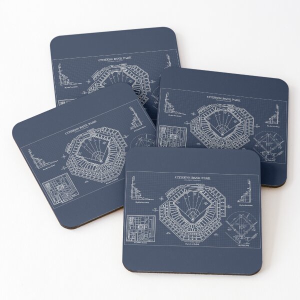 Item preview, Citizens Bank Park (Navy Blueprint) designed and sold by BGALAXY.