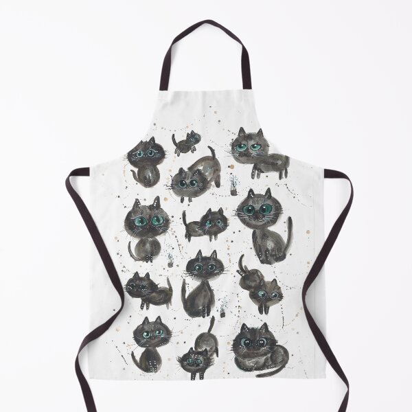 Item preview, Black Cat Character – Watercolor Art designed and sold by Pattatar.
