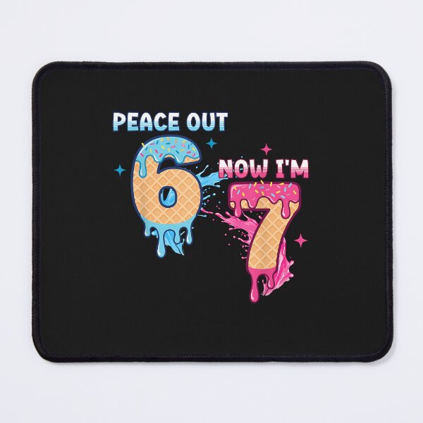Item preview, Peace Out 6 Now I'M 7 Ice Cream Drip 7Th Birthday 67 Meme designed and sold by diyoor.