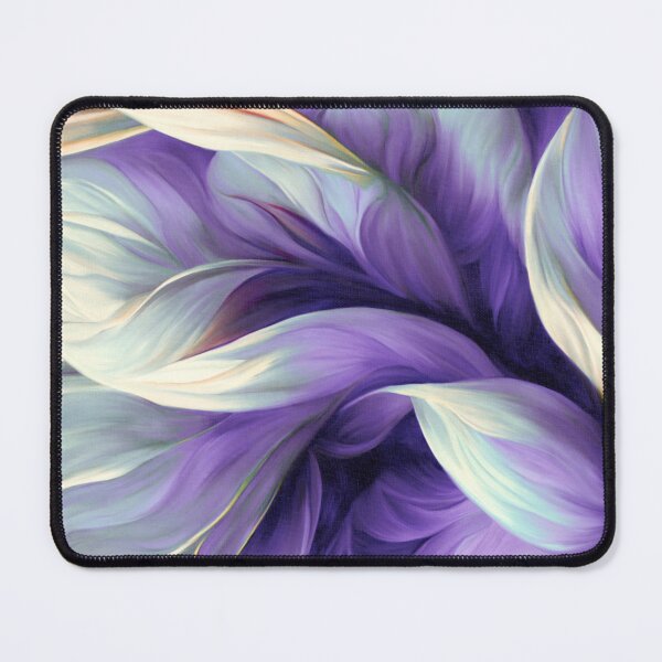 Item preview, Purple-Lilac And Pastel Aqua Floral Swirls Abstract designed and sold by DEC02.