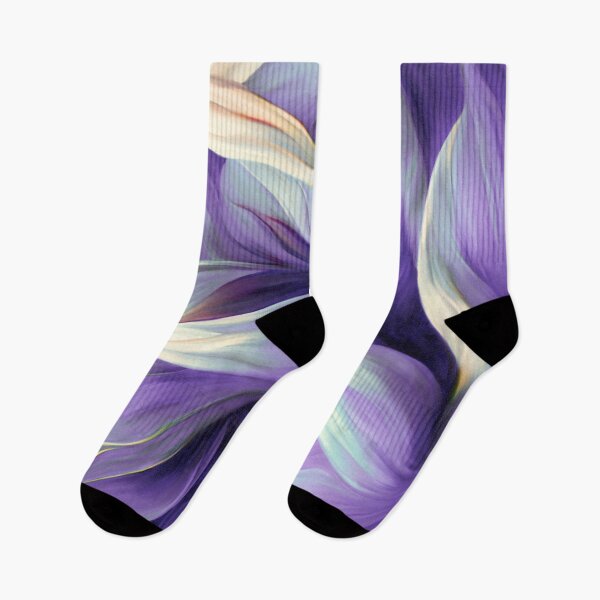 Item preview, Purple-Lilac And Pastel Aqua Floral Swirls Abstract designed and sold by DEC02.