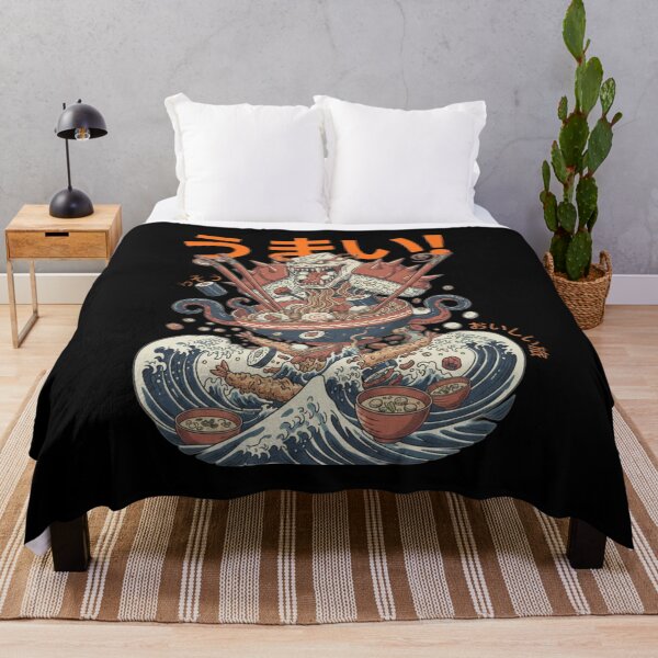 Item preview, Japanese Vintage Food Monster Art • Retro Ukiyo-e Wave Illustration • designed and sold by nerrowlia.