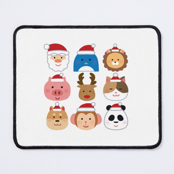 Item preview, Animals in Santa Hats – Cute Animated Illustration designed and sold by iamKRUK.