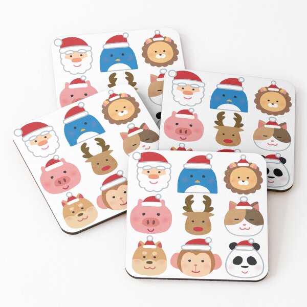 Item preview, Animals in Santa Hats – Cute Animated Illustration designed and sold by iamKRUK.