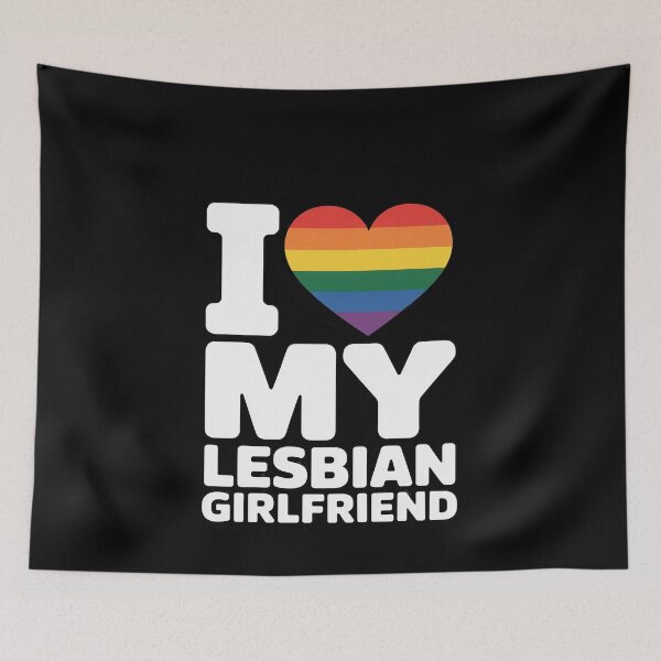 Item preview, I heart my Lesbian Girlfriend, I love my Lesbian Girlfriend designed and sold by MonsterBuddiess.