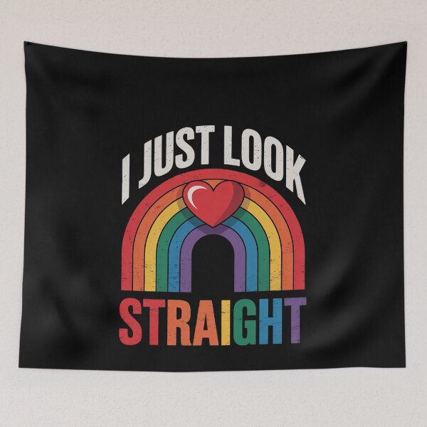 Item preview, I Just Look Straight Rainbow Pride Month LGBTQ Gay Pride designed and sold by MonsterBuddiess.