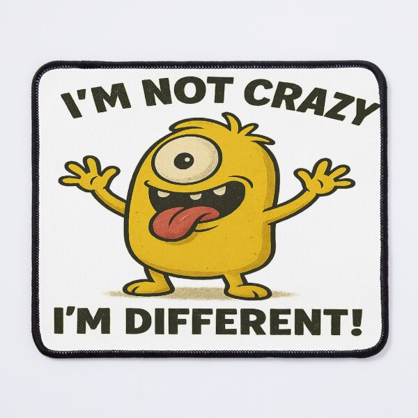 Item preview, Crazy Cute Monster – “I’m Different!” Art designed and sold by HiteshArt111.