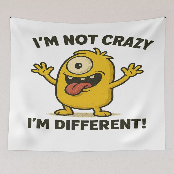 Item preview, Crazy Cute Monster – “I’m Different!” Art designed and sold by HiteshArt111.