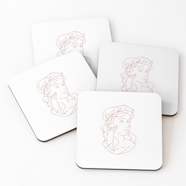 Item preview, Single Line Drawing Greek Roman Statue | Terracotta Aesthetic designed and sold by ZentroShop.