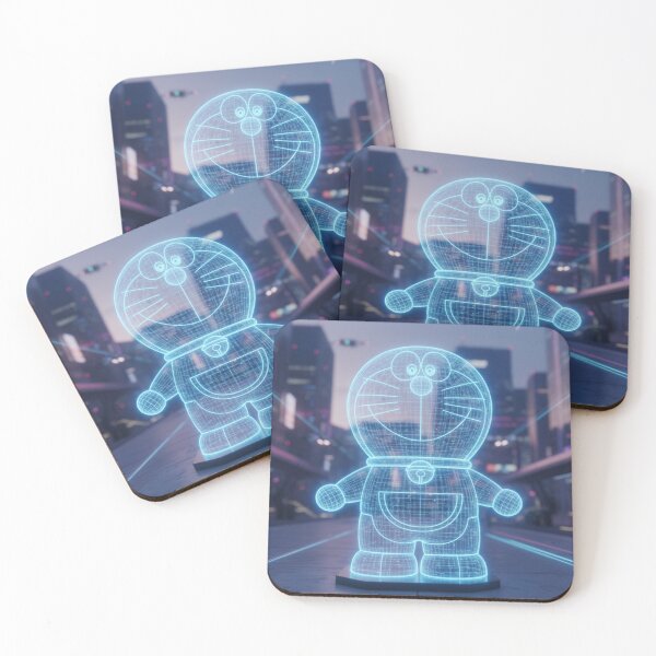 Item preview, Neon Holographic Doremon designed and sold by JebinCrafts.