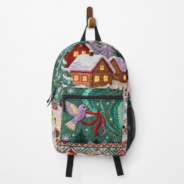 Item preview, Romanian Folk Christmas Village Embroidery designed and sold by Maximilianos.