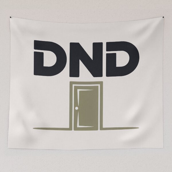 Item preview, DND Closed Door Minimalist Privacy Design designed and sold by SplashTastic.