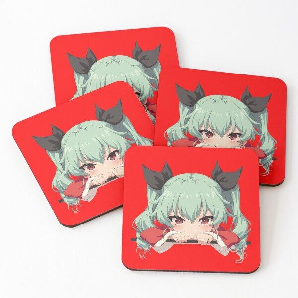 Item preview, Und Anchovy Christmas Kawaii Girls Und Panzer Anime Girl Chibi Peeker Holiday designed and sold by Raslbazola.
