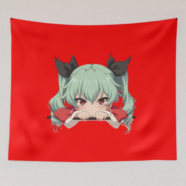 Item preview, Und Anchovy Christmas Kawaii Girls Und Panzer Anime Girl Chibi Peeker Holiday designed and sold by Raslbazola.