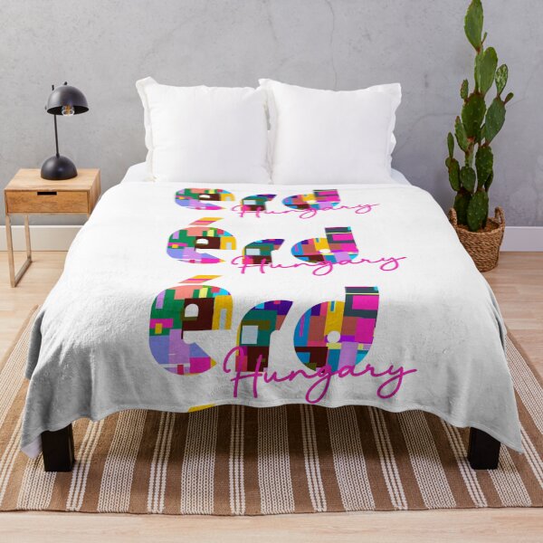 Item preview, Érd, Hungary, Vibrant Abstract City Typography Art designed and sold by Wanderful-roads.