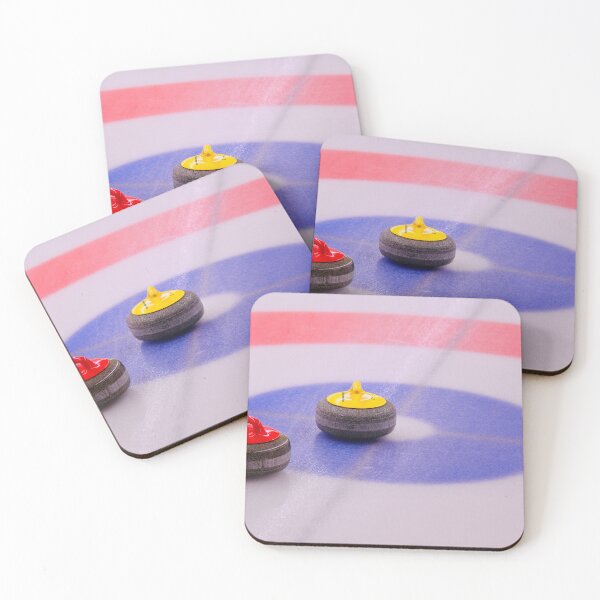 Item preview, Curling moment – Yellow versus Red / Swiss Artwork Photography designed and sold by Raphael Wolf.