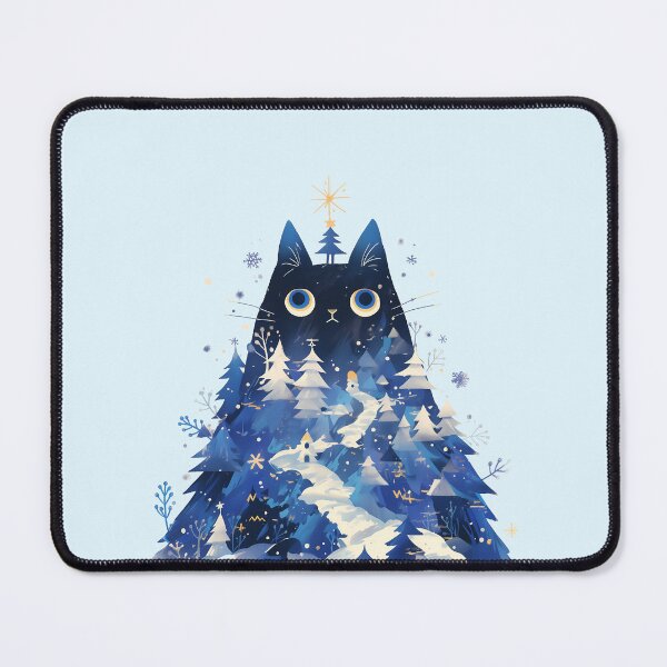 Item preview, Black cat on the top of the world designed and sold by WoollenLlama.