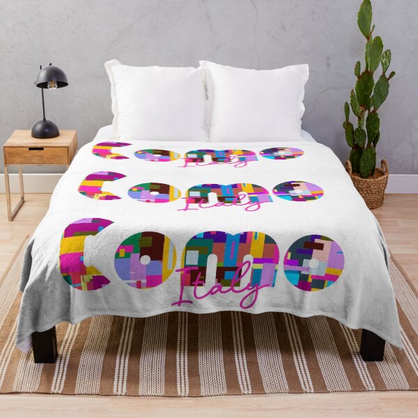 Item preview, Como, Italy, Vibrant Abstract City Typography Art designed and sold by Wanderful-roads.