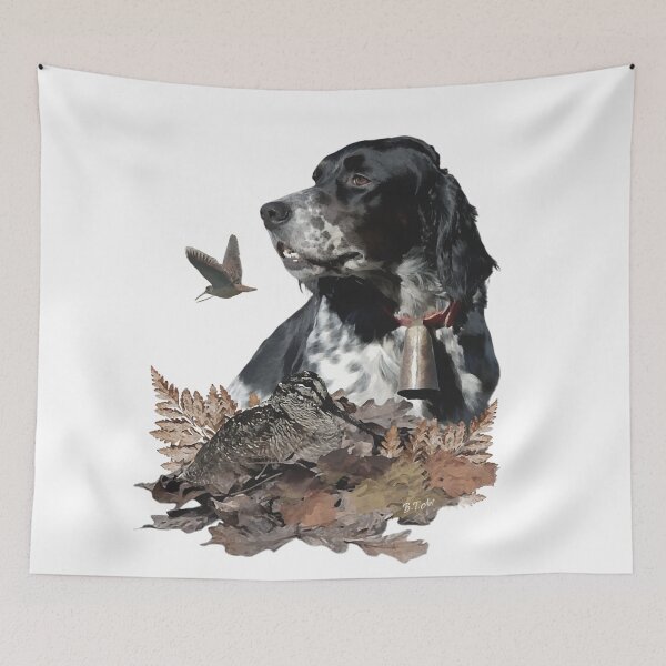Item preview, Setter’s Perfect Point on Woodcock designed and sold by TammyHunterArt.