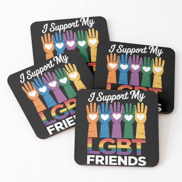 Item preview, I Support My LGBT Friends LGBTQ Gay Lesbian Awareness designed and sold by MonsterBuddiess.