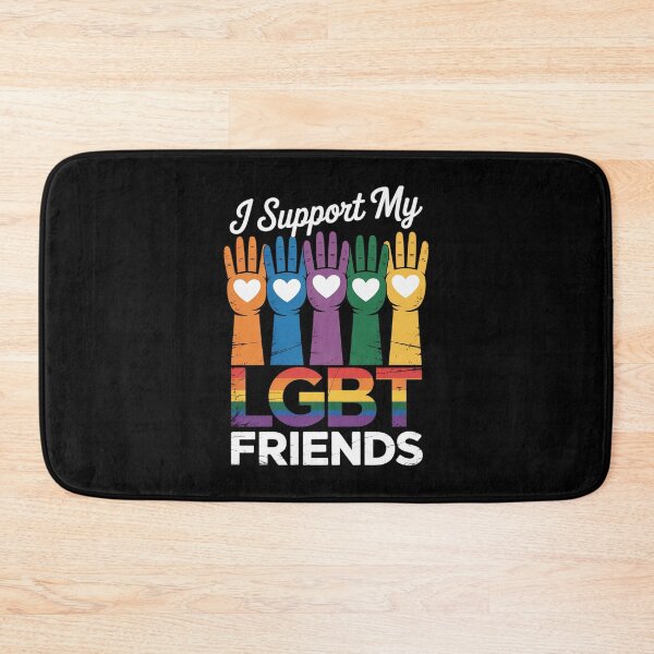 Item preview, I Support My LGBT Friends LGBTQ Gay Lesbian Awareness designed and sold by MonsterBuddiess.