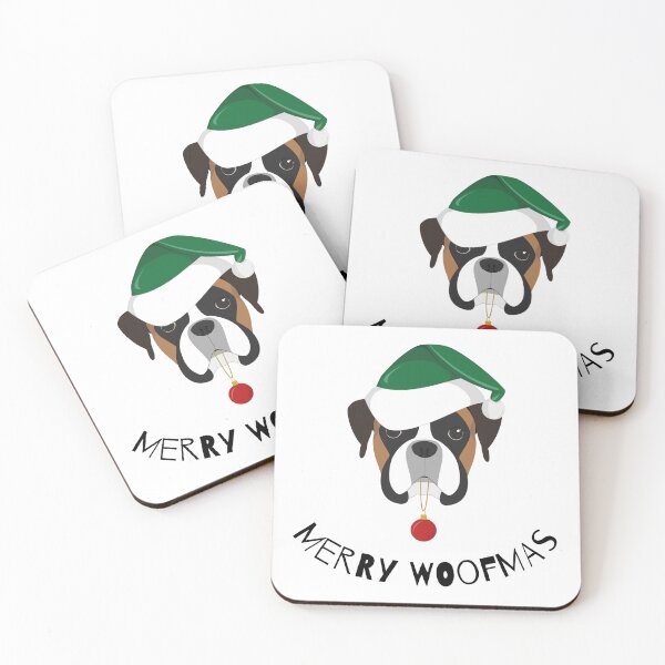 Item preview, Merry Woofmas | Boxer designed and sold by annemyne.