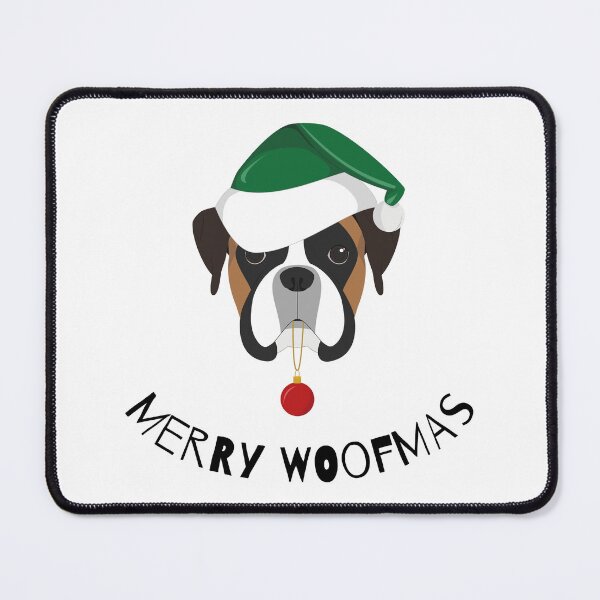 Item preview, Merry Woofmas | Boxer designed and sold by annemyne.