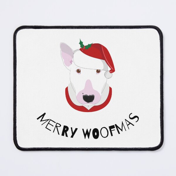 Item preview, Merry Woofmas | Bull Terrier designed and sold by annemyne.